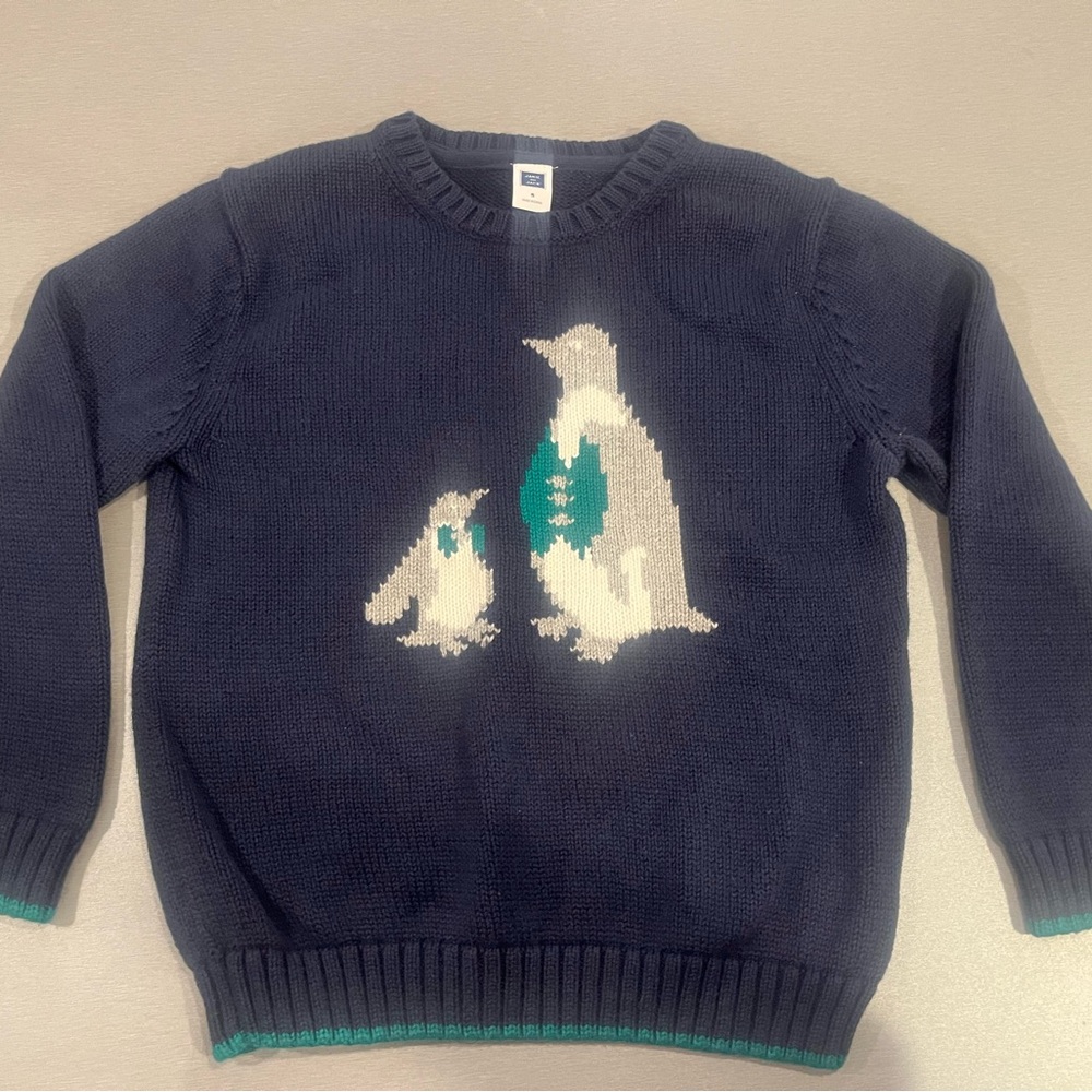Janie and Jack Blue Knit Sweater